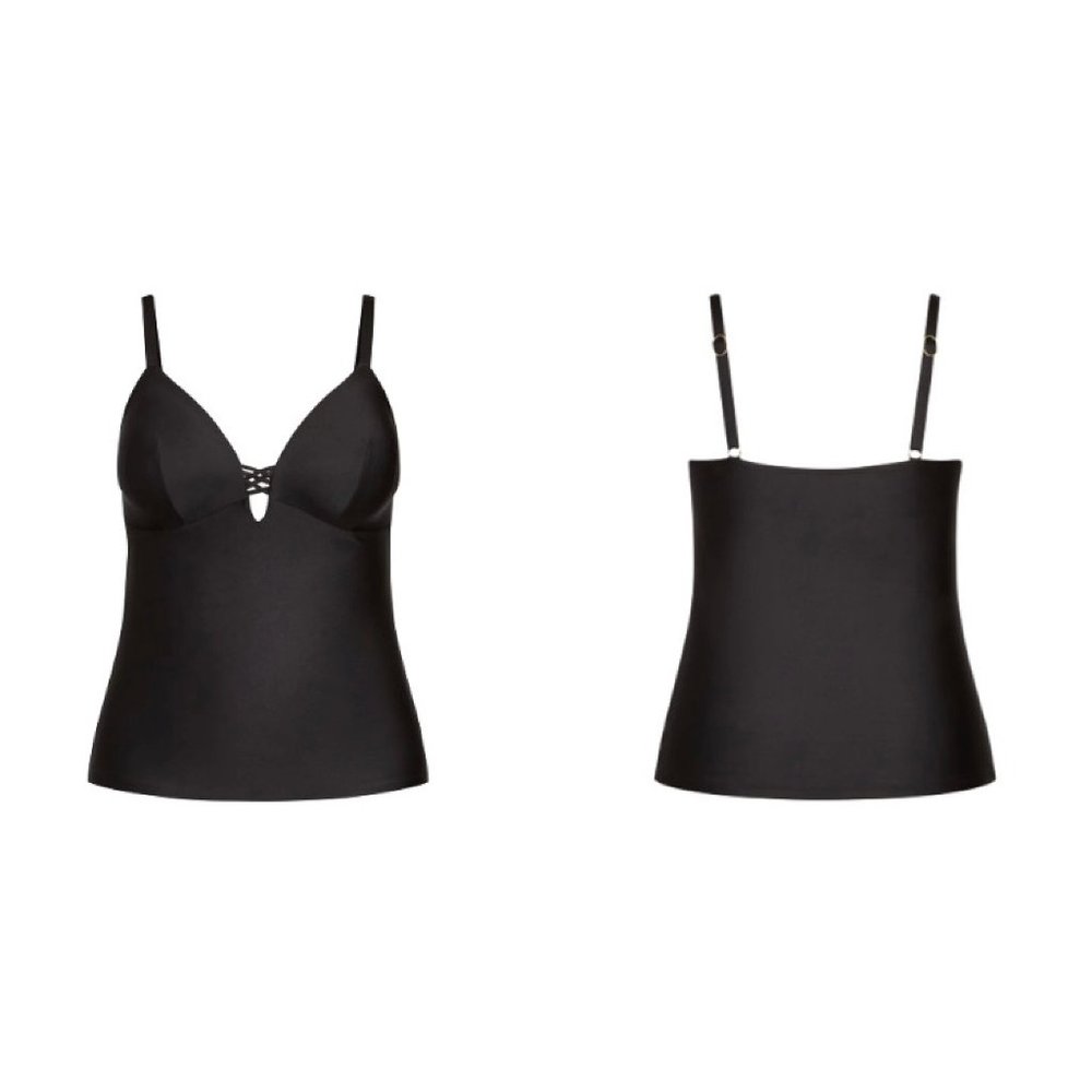 NWT City Chic Yasmin Tankini  Black XL = 22 = 3X - Picture 4 of 5